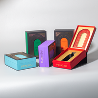 Boîte cadeau rigide magnétique personnalisée avec insert en EVA, logo en feuille d'or pour l'emballage de cosmétiques, parfums, bijoux, bougies