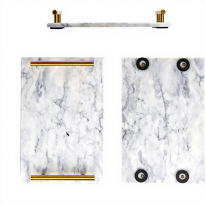 Luxury Natural Marble Serving <b>Tray</b> Decorative Stone <b>Tray</b> for Home Decor Tabletop Organizer Vanity <b>Tray</b> <b>Kitchen</b> Dining Serving - Product Image 5