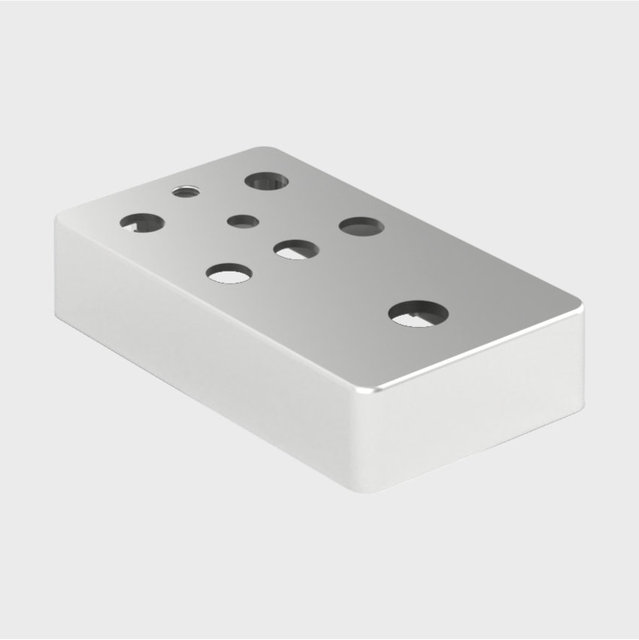 CNC Machined Anodized Aluminum Uni Body Outer Shell Enclosure Housing Frame Back Cover for Earbuds Earphones