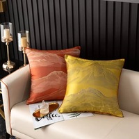 Housse de coussin jacquard unie décorative pour salon, canapé, lit, housse de coussin de luxe, taie d'oreiller VP-TY1038