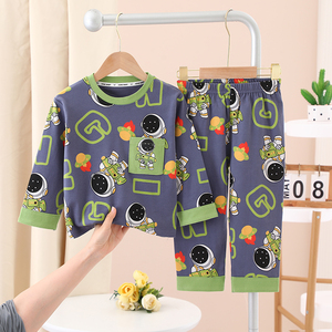 Set di pigiama per bambini in cotone abbigliamento Casual per la famiglia per le ragazze - Product Image 2