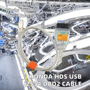 สายเคเบิลวินิจฉัย Honda HDS J2534 OBD2 อินเทอร์เฟซ OBDII สายสแกนเนอร์ USB สำหรับซ่อมยานยนต์ - Product Image 2