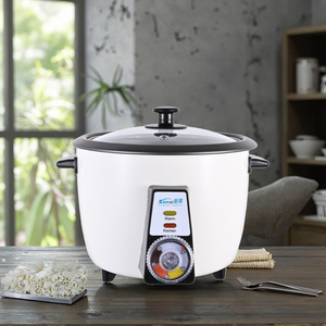 Cuisinière à <span class=keywords><strong>riz</strong></span> électrique en plastique à corps cylindrique en alliage d'aluminium antiadhésive avec cuiseur vapeur, utilisation domestique, portable, cuisson rapide, best-seller - Product Image 3