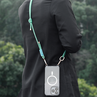 Date De Luxe De Mode Réglable En Nylon Bandoulière Collier Téléphone Sangle Longe Antichoc Universel Smart Mobile Cas 16 + Téléphone