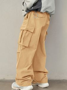 Custom Loose Practical Pocket Men's <strong>Pants</strong> Casual Streetwear Loose Twill Men's <strong>Pants</strong> Cargo Jogging Bottoms - Product Image 2