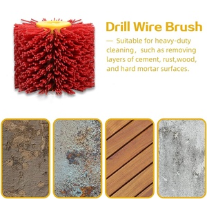 Rueda Abrasiva Roja para Pulir <span class=keywords><strong>y</strong></span> Desoxidar, para Amoladora Angular, Restauración <span class=keywords><strong>de</strong></span> Madera - Product Image 6