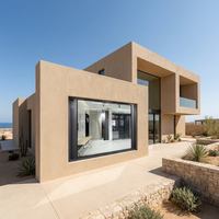 Ventanas Modernas de Aluminio con Aislamiento Térmico, Resistentes al Viento, con Vidrio Templado, Diseño de Persiana, Apertura Abatible, Estilo Energy Star para Exteriores