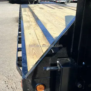 Cuello de cisne Car Hauler Trailer Utility Trailer Open Rail Steel