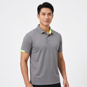 เสื้อยืดผู้ชายทรงเข้ารูปลายทางลำลอง สกรีนโลโก้ได้ ผลิตจากโพลีเอสเตอร์ 100% ระบายอากาศได้ดี แขนสั้น - Product Image 2