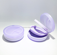 Étui de poudre ronde vide, compact, double couche, de 50 ml