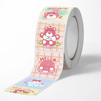 Étiquettes auto-adhésives, rouleau adhésif Logo étiquette autocollants papier étanche autocollants personnalisés autocollant adhésif étanche personnalisé