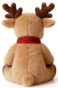 Peluche de <span class=keywords><strong>renne</strong></span> de Noël promotionnelle pour bébé avec écharpe rouge, super douce, rembourrée en coton, pour un confort optimal - Product Image 2