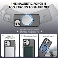 Coque de téléphone à anneau magnétique pour béquille hybride pour iphone 17 16 15 Pro Max