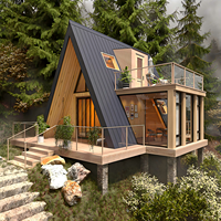 Maison modulaire isolée en panneaux sandwich en acier, de style moderne, pour résidence, conforme aux normes européennes, disponible sur Alibaba Online Shopping Roumanie.