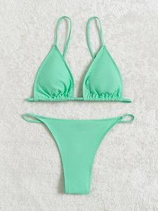 Nuovo <span class=keywords><strong>Sexy</strong></span> Bikini con Diamanti e Imbottitura, Costume da Bagno Basic con Perizoma Gioiello, Costume da Bagno con G-string Diamantato - Product Image 4