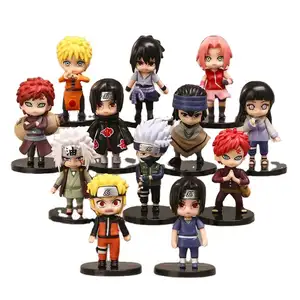  12 estilos baratos atacado Anime Figura Narutos ação figuras pequena figura conjunto