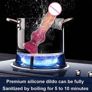 S/M/L/Xl/Xxl Realistische Enorme Hondenknoop <span class=keywords><strong>Dildo</strong></span> Siliconen <span class=keywords><strong>Dildo</strong></span> Voor Vrouwen Dier <span class=keywords><strong>Penis</strong></span> Anale Plug Prostaat Zachte Zuignap Volwassen Speelgoed - Product Image 5