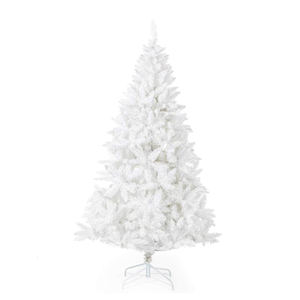Árbol de Navidad Artificial espeso de escarcha blanca sin iluminar de 5 pies, árbol de pino de Navidad con soporte de Metal sólido, artesanías artificiales para árboles de Navidad - Product Image 1