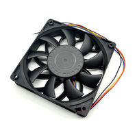 Ventilateur de refroidissement haute vitesse 120x120x25mm DC 12V à haut débit d'air, 4 fils, PWM, double roulement à billes pour CPU, armoires industrielles, alimentation UPS