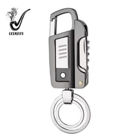 Pemantik Rokok Elektronik Kawat Tungsten Multifungsi Gantungan Kunci USB Isi Ulang dengan Pembuka Botol dan Senter