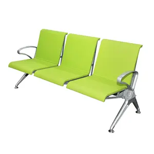 Terminale dell'aeroporto Reception VIP aziendale panca per sala d'attesa sedia a trave sedia nordica moderna in alluminio in metallo sedia ergonomica