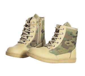 Botas de Desierto para Niños y Estudiantes DFTSB115, Color Negro Caqui, Camuflaje CP - Product Image 2