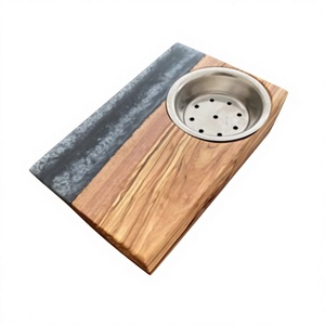 Natural Sandalwood Epoxy Resin Design Bakhoor Burner Elegant Aromatic Mubkhar Modern Arabic Eco-Friendly Religious <b>Homes</b> Hotels - Product Image 1