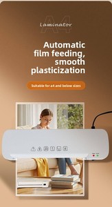 Plastificatrice a caldo BYON BY-100 per casa e ufficio, mini sigillatrice in plastica per documenti A4/A5/A6, <span class=keywords><strong>foto</strong></span> e patenti - Product Image 3