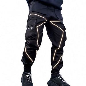 Wholesale Gym Track Casual Corduroy Fleece Jogger Sweat Pants Drawstring Closure Reflective Tapes New Stylish Sport Clothing - Product Image 6