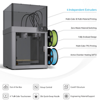 Imprimante 3D automatique PLA PETG TPU, prise en charge du prototypage, 256*256*256mm, nivellement automatique, 300mm/s, Core XY