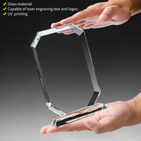 Trophée en cristal K9 personnalisé avec gravure de logo et impression UV pour les récompenses d'entreprise, sportives ou honorifiques