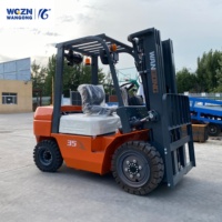 Chariot élévateur diesel WGZN 3, 3.5, 4, 5 tonnes, moteur fiable, certifié CE ISO, mât triplex, déplaceur latéral, chariot élévateur hydraulique puissant