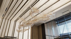 Tùy chỉnh lớn sảnh khách sạn đám cưới sang trọng chi nhánh thủy tinh ánh sáng mặt dây chuyền đèn chùm - Product Image 4