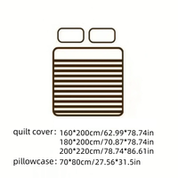 Ensemble de literie artistique en plumes, 100TC, housse de couette en polyester, 3 pièces, pour la maison et l'hôtel, bleu marine, livraison directe UE, stock Pologne