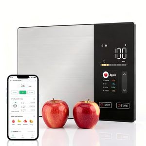 Balance alimentaire intelligente avec analyseur nutritionnel numérique Bluetooth, écran LED, balance de cuisine portable pour le suivi de la santé - Product Image 1