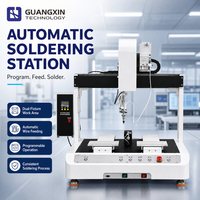Station de soudage automatique industrielle Guangxin avec robot, contrôle de température et alimentation en fil pour l'assemblage électronique