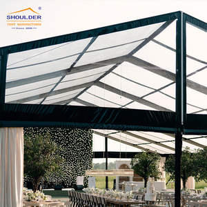 Zwarte Marquee Pvc Aluminium Frame Tent Voor Bruiloft Tenten Ceremonie 50 Mensen Outdoor Modern Clear Dak Waterdichte 30X50 Tenten - Product Image 4