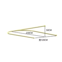 Rideau de séparation pour salon de beauté en forme de U, translucide, non transparent, pour centre de soins de santé, nouveau style chinois, avec tringle en tissu