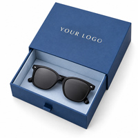 Boîte d'emballage pour lunettes personnalisée, écologique, faite à la main, imprimée en quatre couleurs, boîte cadeau pour lunettes de soleil, montures optiques, vente au détail