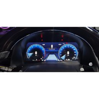 Compteur de vitesse de voiture 12,3 pouces Système Linux Tableau de bord LCD Affichage numérique pour Toyota Hilux Revo Rocco Fortuner 2016-2024