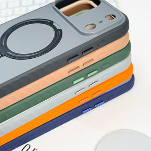 Nouvelle Coque Magnétique Mate 360 Intégrale avec Support et Protection d'Objectif pour <span class=keywords><strong>iPhone</strong></span> 17 <span class=keywords><strong>Pro</strong></span>/16/15/13/<span class=keywords><strong>11</strong></span> en TPU+PC, Design Luxe Antichoc - Product Image 2