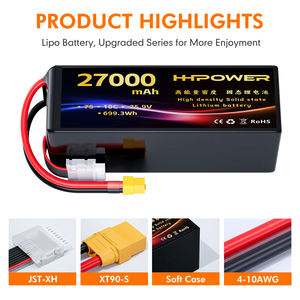 HHPOWER 맞춤형 FPV 드론 리포 배터리 7S 25.9V 16ah 20ah 27ah 35ah 5C 10C <span class=keywords><strong>rc</strong></span> Fpv 드론에 대한 고속 드론 리포 배터리 - Product Image 3