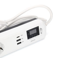 Regulador de Voltaje Inteligente JIUJI con Enchufes y Interruptores EU, Extensión Eléctrica con Certificación CE
