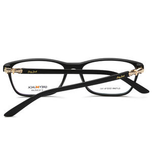 Montures de lunettes carrées grises Jack 53-16-143, monture complète, style professionnel pour femmes adultes - Product Image 5