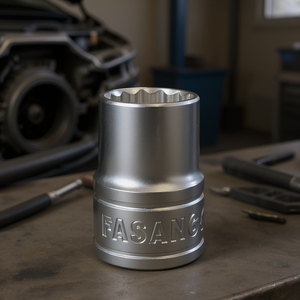 Fasano <b>Socket</b> Wrench <b>17mm</b> 6 Point Chrome Vanadium Steel Auto Repair Tool - Product Image 3