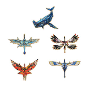 Broche en alliage de zinc imprimée, thème dessin animé, merchandising de films et séries TV, Anime/Angel World Winged <span class=keywords><strong>Beast</strong></span>/Kun, accessoire élégant - Product Image 5
