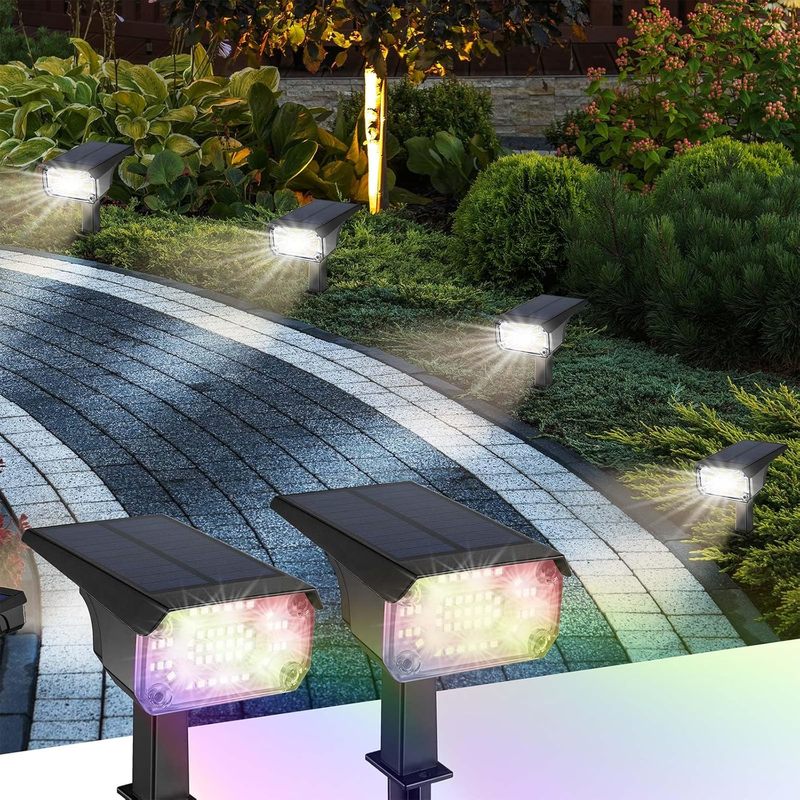 RGB Solar Spot Lights Outdoor with