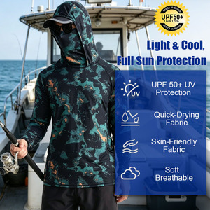 SBART Factory Price Fishing Hoodie Shirts With Face <b>Sunscreen</b> Neck Gaiter Hiking Quick-Drying Breathable Apparel - Product Image 2