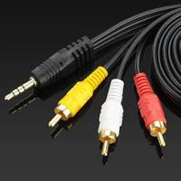 WQ Çok Renkli Erkek Erkek RCA Kablo Altın Kaplama Konnektör Ağır Hizmet Tipi PVC Ses Video Kablosu TV Projektör Araba Ev Sineması Özel