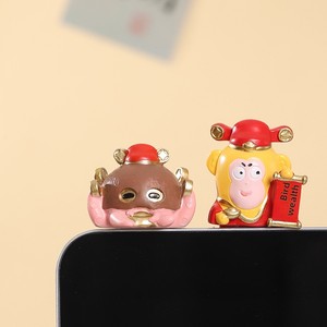 Figurine créative en résine petit singe anti-stress pour bureau, compagnon de bureau élégant pour la décoration d'écran d'ordinateur - Product Image 2